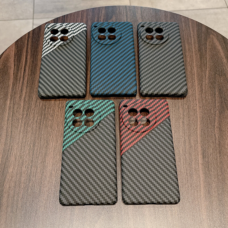 For OnePlus 12R ACE3 Pro Carbon Fiber Business Pattern Hard PC Slim Case Cover
