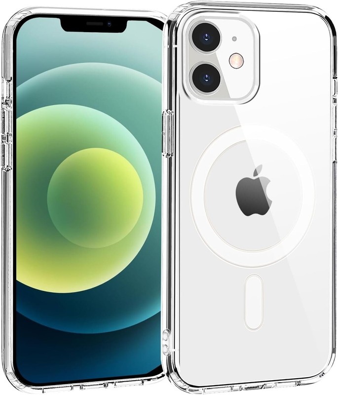 Clear Magnetic Shockproof Case with Mag-Safe Wireless Charging For iPhone 12mini