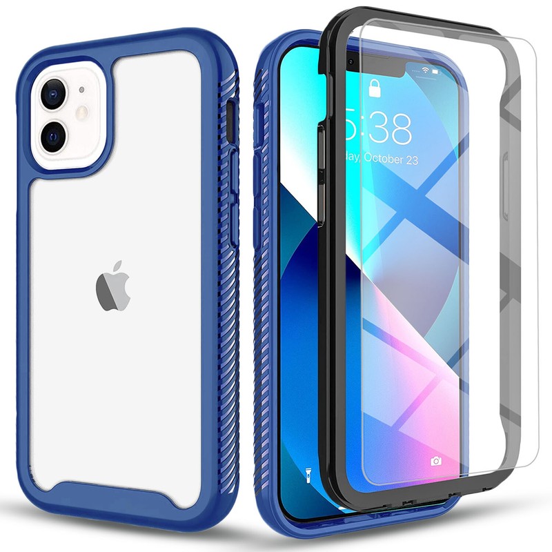 For iPhone 12/12 Pro Max/12 Mini/11 Case Phone Cover Shockproof + Tempered Glass gallery