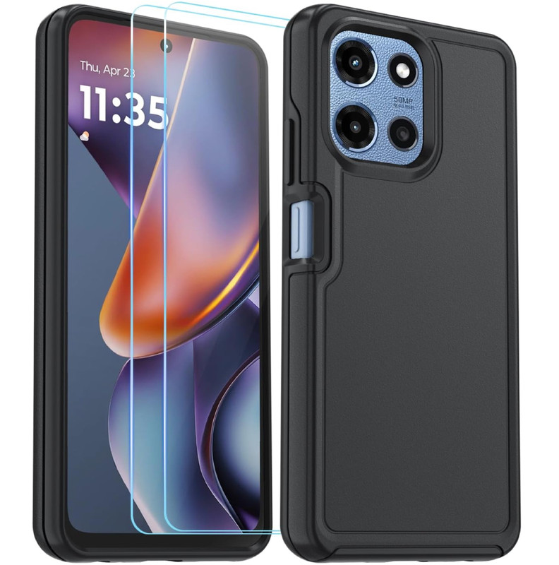 for Motorola Moto G 5G 2025/2026 Case with HD Screen Protector, Moto G Play 2026
