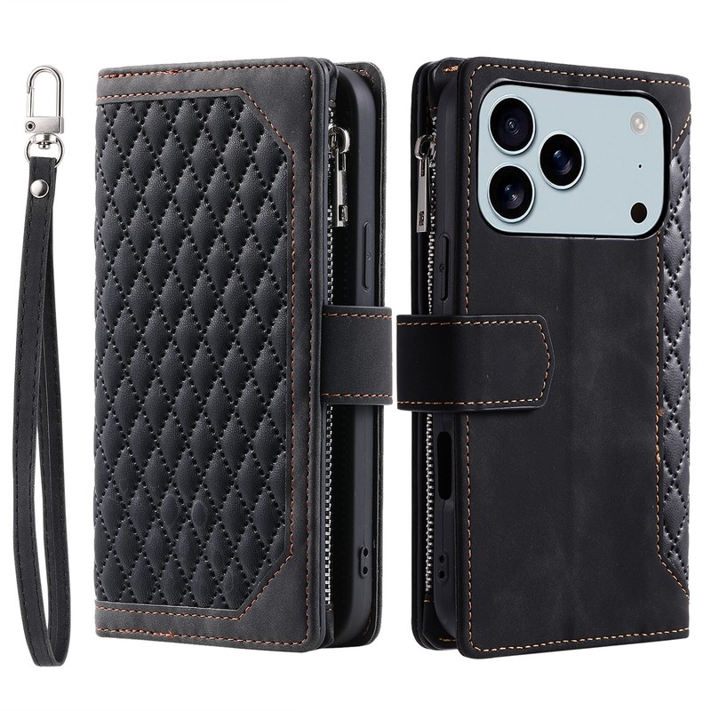 Zipper Leather Card Wallet Case For iPhone 17 16 15 Pro Max 14 13 12 11 XS XR 87
