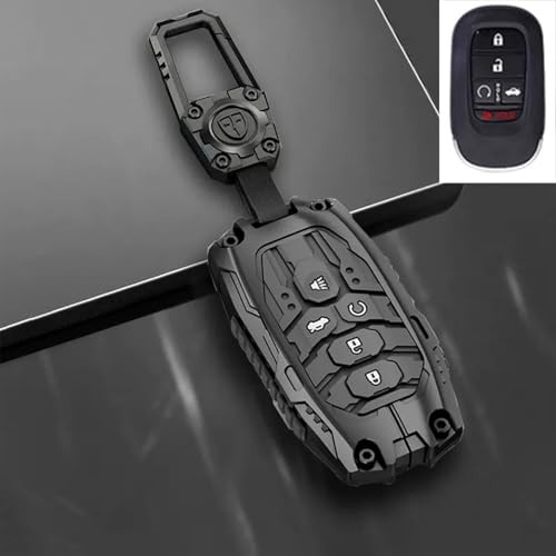 Heavy Metal Key Fob Cover Case Protector for Honda Key Fob For Honda B Black gallery