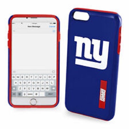 FOCO NFL New York Giants Hybrid Impact Case for iPhone 8+, 7+, 6+, 6S+ (5.5″)