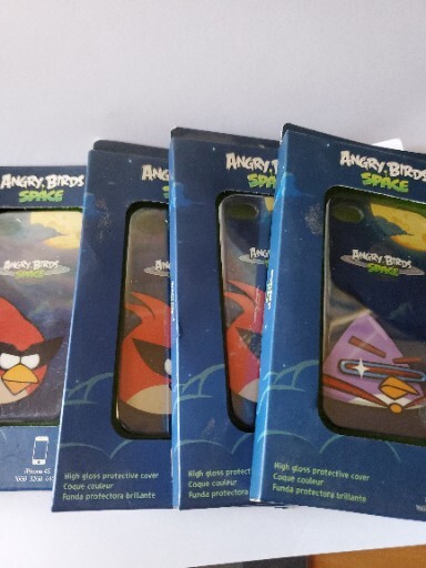 Angry Birds Gear4 Space Design Case for iPhone 4/4S Blue Red Purple - Lot of 4 gallery