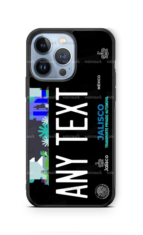 Jalisco 19 Mexico black License cell Customized Phone Case for iPhone Samsung