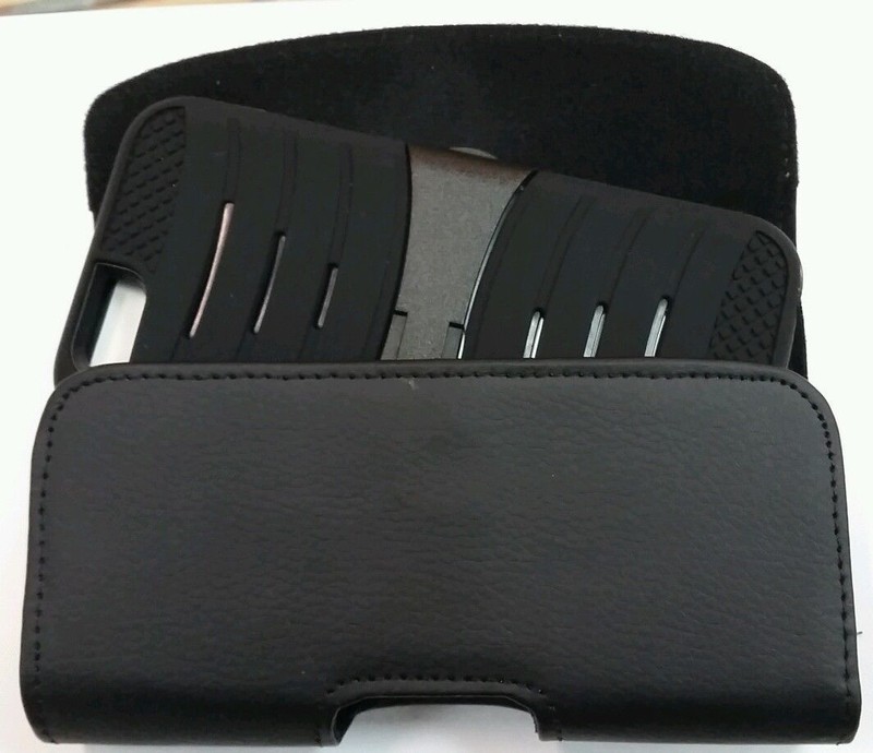 Extra large Horizontal Leather Carrying Case With Belt Clip & Belt Loop Holster gallery