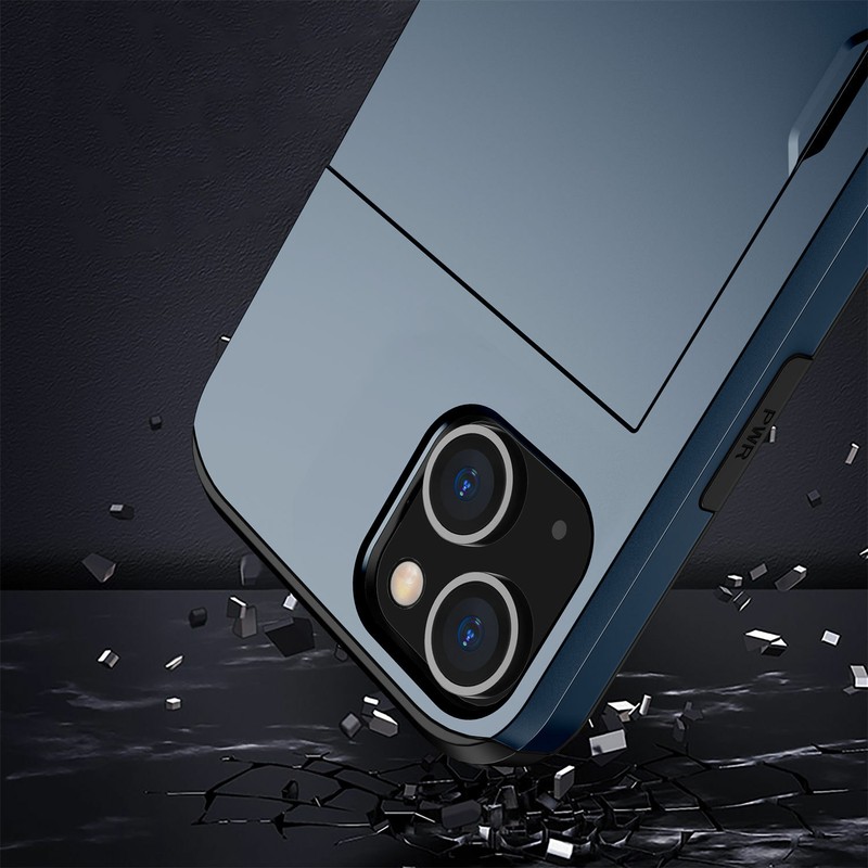 For iPhone 15 14 13 Pro Max 12 11 XS XR Slide Wallet Credit Card Shockproof Case gallery