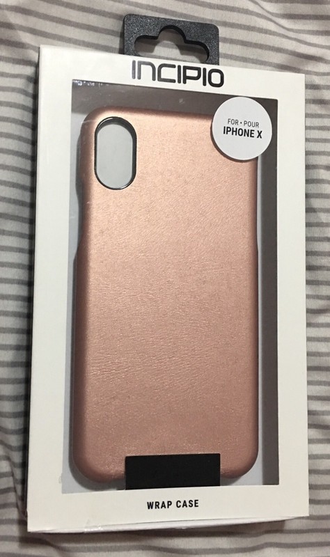 Brand New Incipio Fabric Wrap Case For iPhone X / XS – Rose Gold