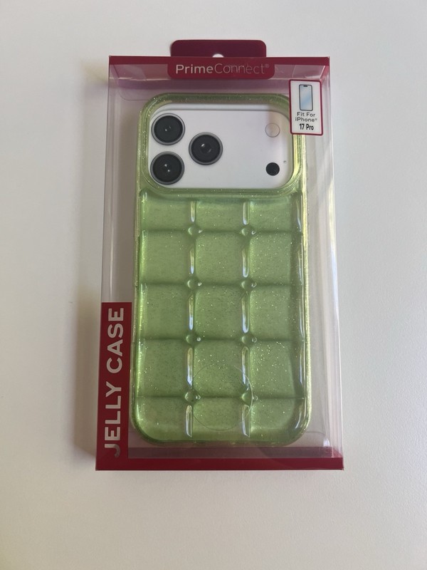 NEW NeeDoh Jelly Phone Case Green iPhone 17 Pro Squishy Viral Sensory Cover RARE
