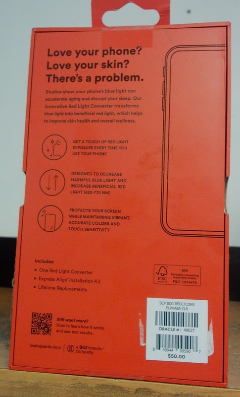 NEW BODYGUARDZ RED LIGHT CONVERTER SCREEN PROTECTOR FOR IPHONE 16 PRO MAX 6.9" gallery