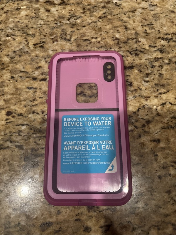 LifeProof FRE Series Waterproof Case for iPhone Xs & iPhone X (Frost Bite Pink)