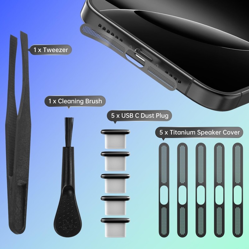 USB C Dust Plug for iPhone 17 Pro/17, 5PCS Type C Charging Port Cover & Phone... gallery