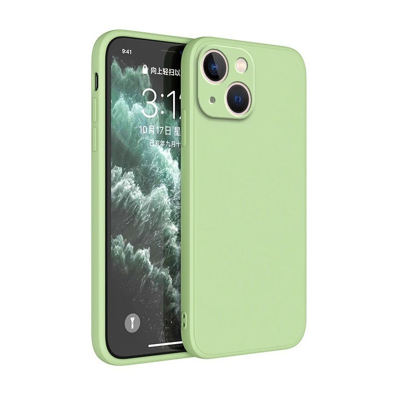 Liquid Silicone Phone Case Square Camera Cover iPhone 11-14 Retail gallery