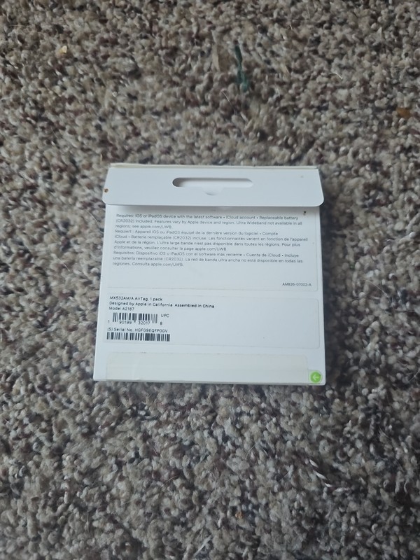 Apple AirTag Tracker - Silver (MX532AM/A) gallery