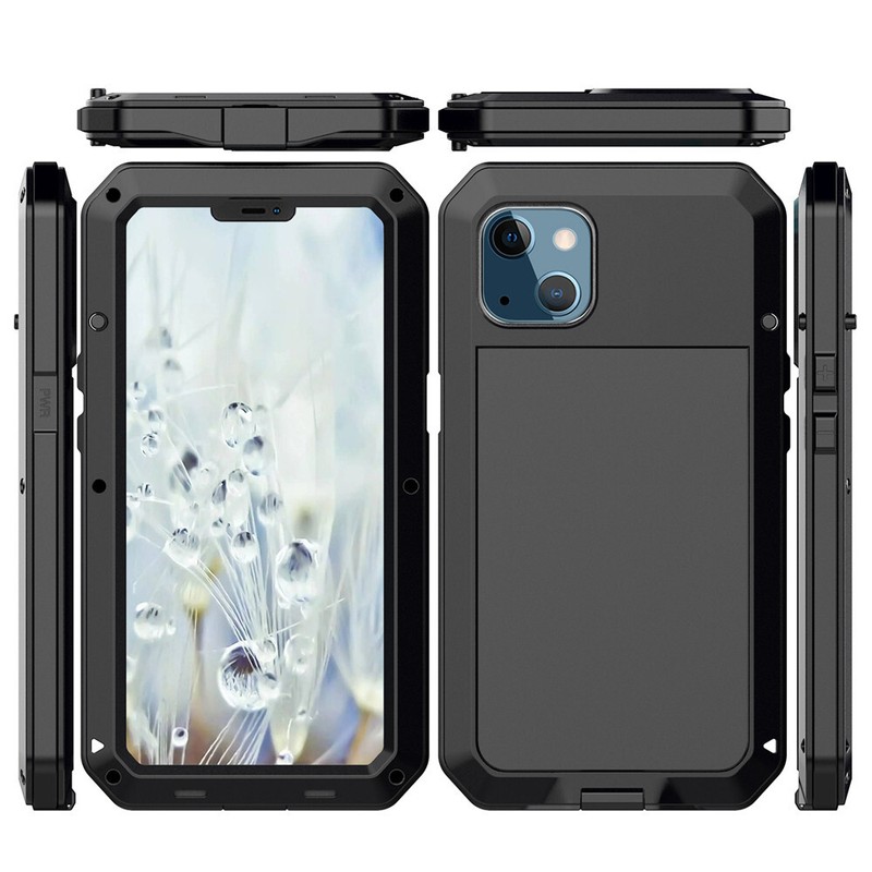 Heavy Duty Protection Armor Metal Aluminum Phone Case for iPhone 13 14 Pro Max