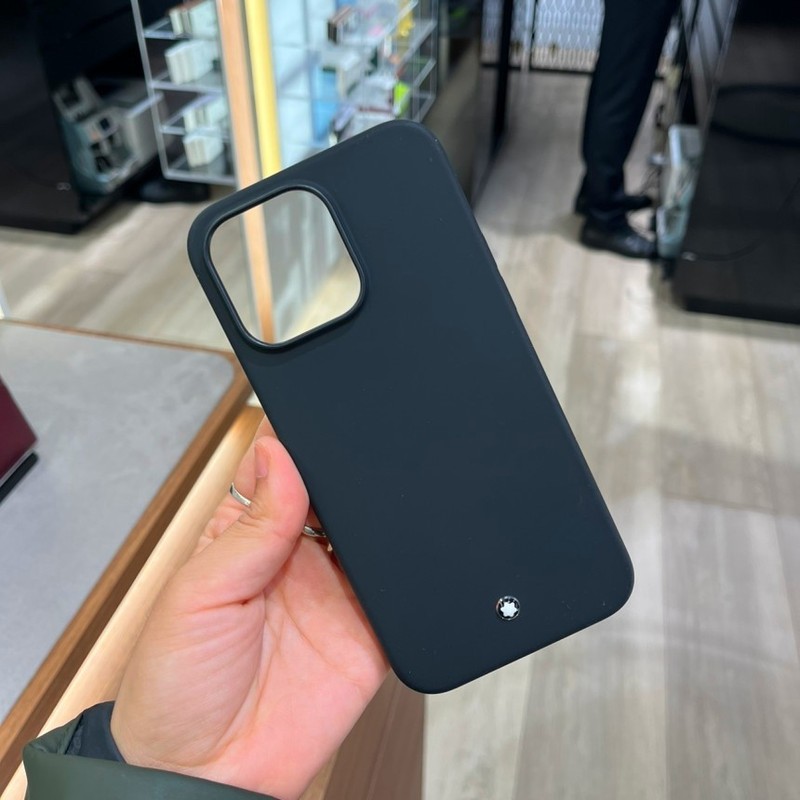 Original Montblanc Silicone Hard Cover Phone Case for Apple iPhone 14 Pro Max
