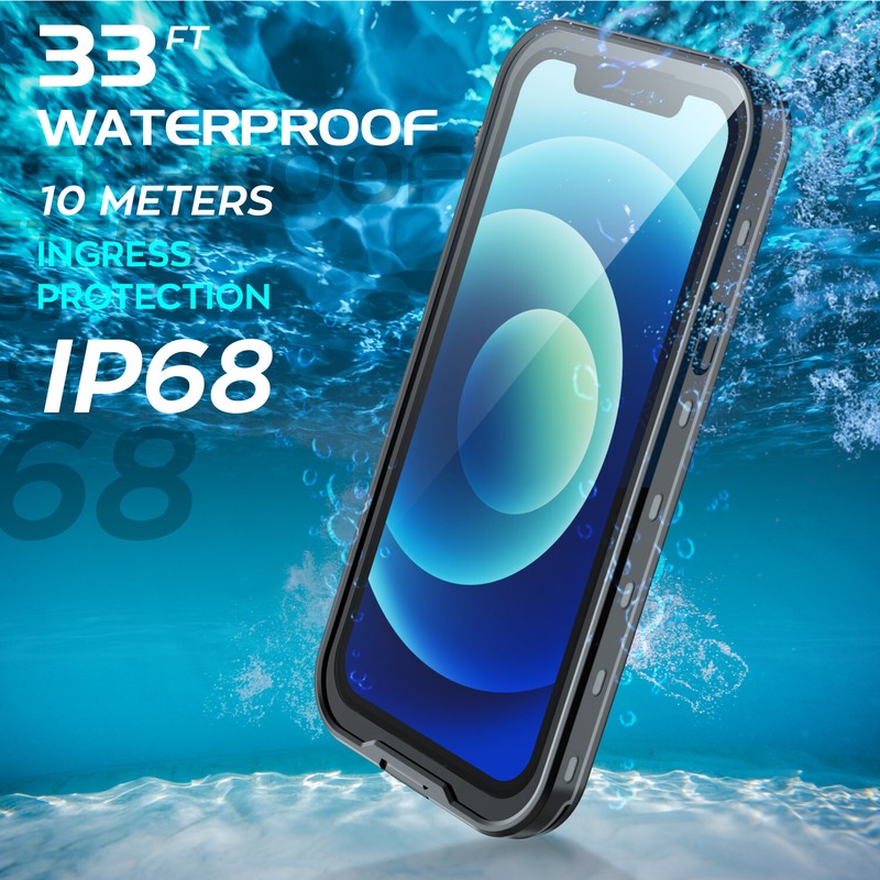 For Apple iPhone 12 / Pro Max / Mini Waterproof Shockproof Case Screen Protector gallery