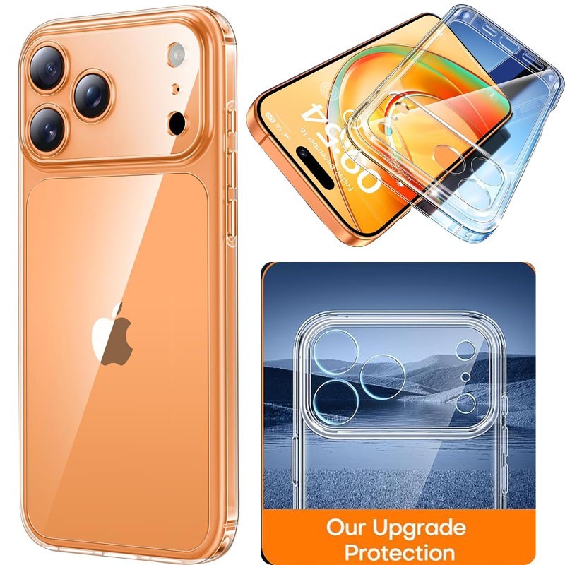 For iPhone 17 Pro Max/Air/17 Pro Ultra-thin Shockptoof Cover Soft Clear TPU Case gallery
