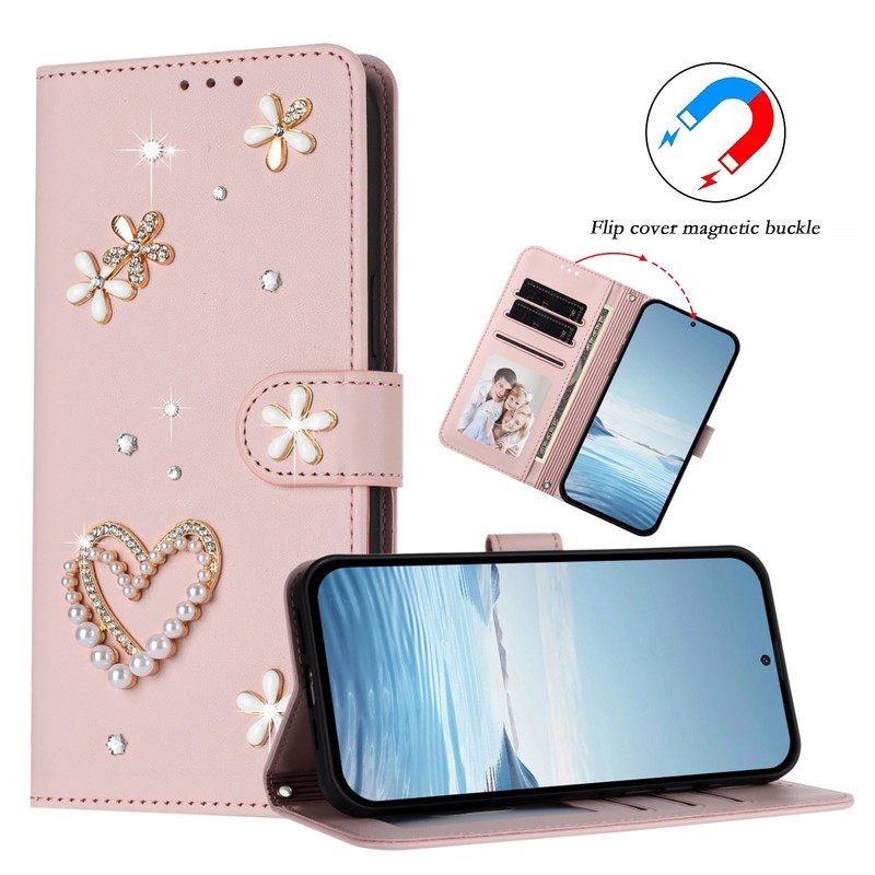 Magnetic Closure Glitter Diamond Wallet Case For Samsung Note 20 Ultra/Note 10+ gallery