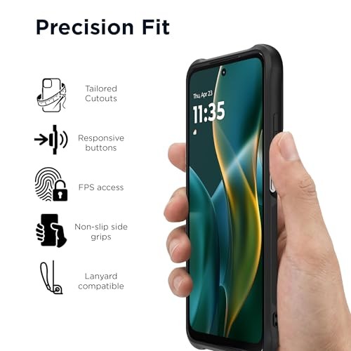 Rugged Protective Case- - Precision Moto G (2025/2026) & G Play (2026) Black gallery