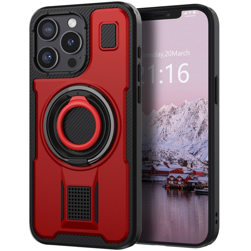 For iPhone 12 Pro Max/12 Pro/12 Rugged Hybrid Protect Case Cover,Ring Kickstand gallery