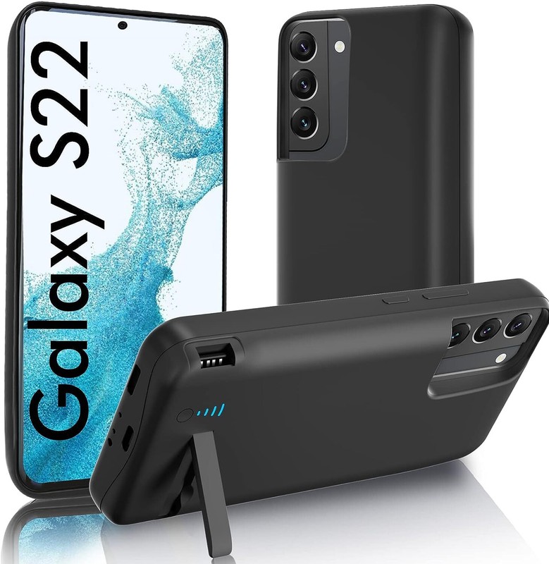 for Samsung Galaxy S22 5g Battery Case Rechargeable Backup Charging Cover