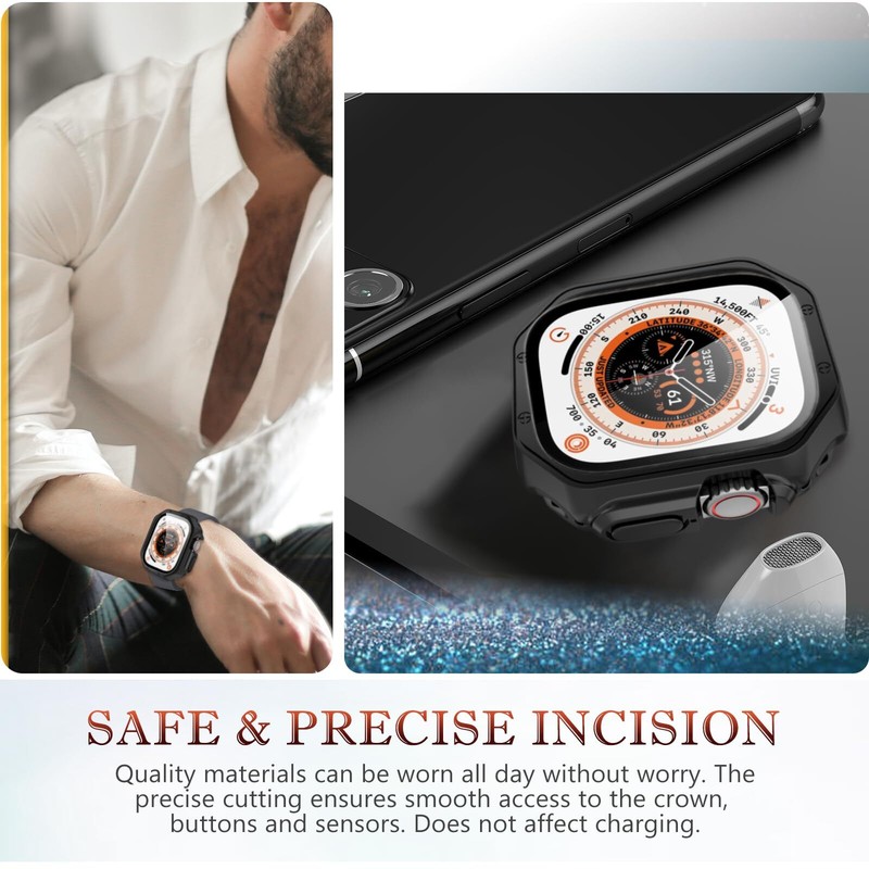 Plating Soft TPU Matte Armor Hard Case For Apple iWatch 38/40/41/42/44/45/49mm gallery