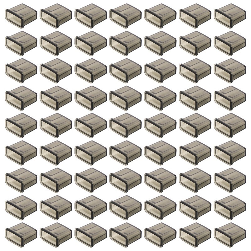100 PCS USB Dust Cap Male Protector Cover Port Plugs Charging Cable Protective