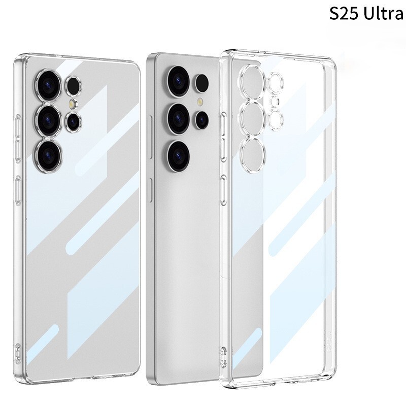 For Samsung Galaxy S25 Ultra Soft Hybrid Acrylic TPU Shockproof Clear Case Cover