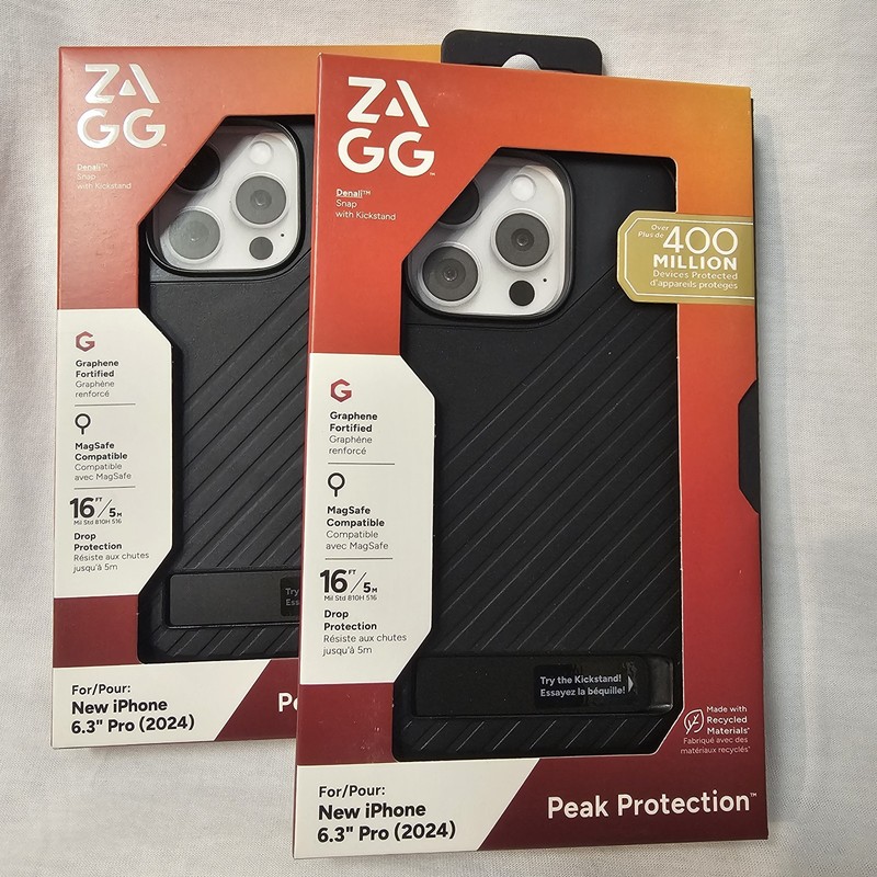 ZAGG Denali Snap for MagSafe Cell Phone Case with Stand For iPhone 16 Pro