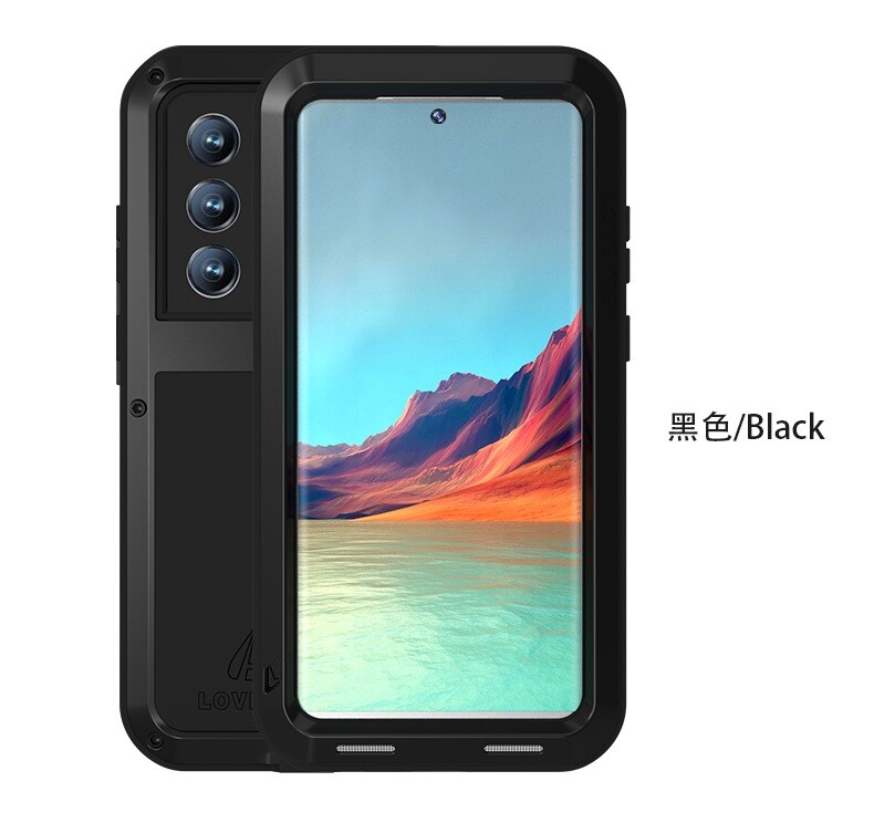 LOVE MEI Shockproof Metal Armor Case For Samsung S25 S24 S23 S22 Ultra + S25 FE