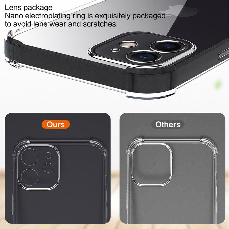 10X Clear Shockproof Case For iPhone 17 16 15 14 13 12 11 Pro Max Mini Xs XR 8 7 gallery