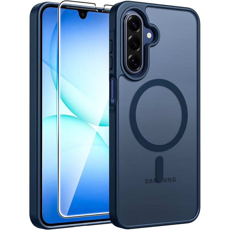 For Samsung Galaxy A16 5G Case Phone Cover Frost Rugged Mag Safe+ Tempered Glass gallery