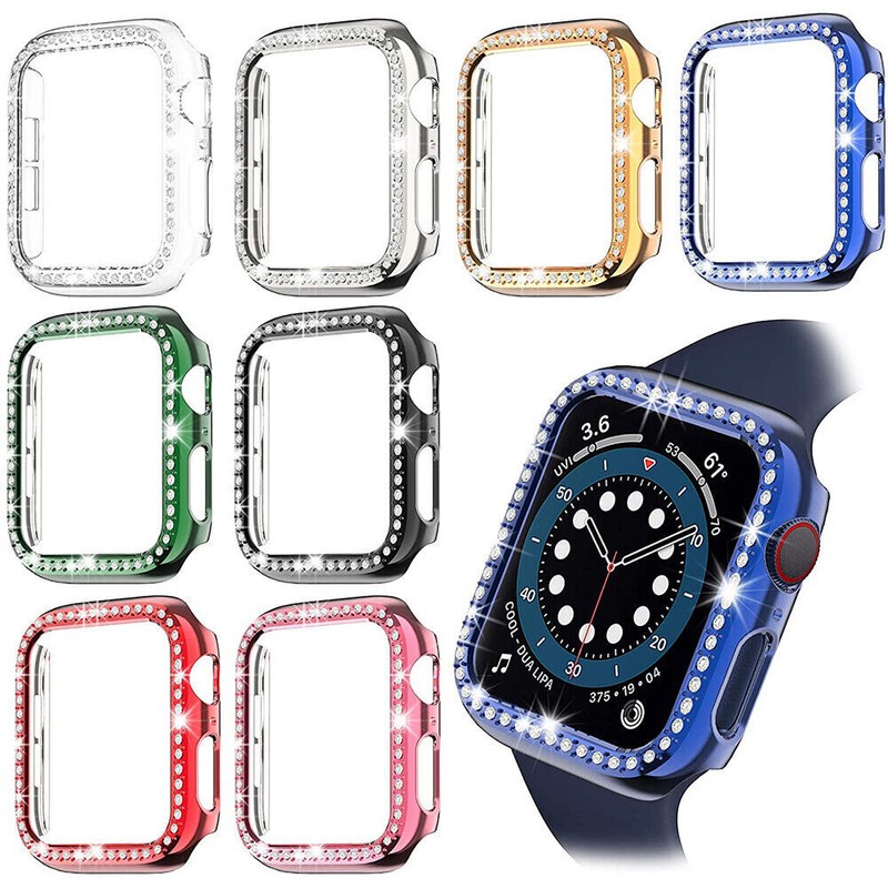 For Apple Watch Series Ultra 2 9 8 7 6 5 4 SE Bling Screen Protector Case Cover