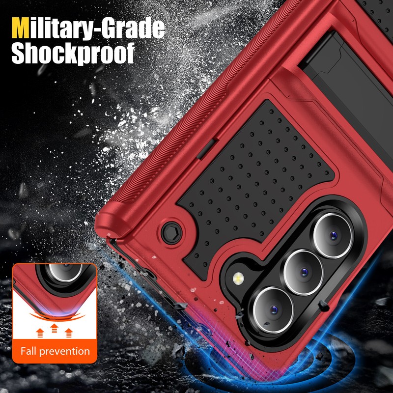For Samsung Galaxy Z Fold6/5 Shockproof Hinge Protection Stand Case Screen Cover gallery