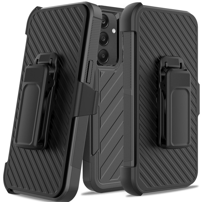 For Samsung Galaxy A16 5G Noble Hybrid Armor Case w/Belt Clip Holster Cover