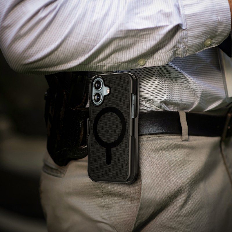iPhone 16 Plus SlimLine Magsafe Case with Belt Clip Holster gallery
