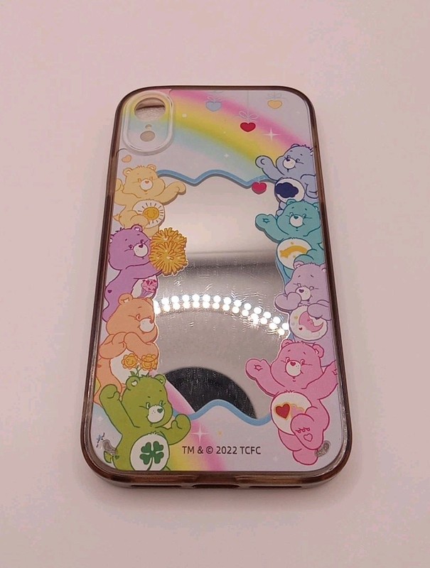CARE BEARS iPhone Case 2022 • Clear Soft Plastic • Mirrored • Rainbow • 8 Bears