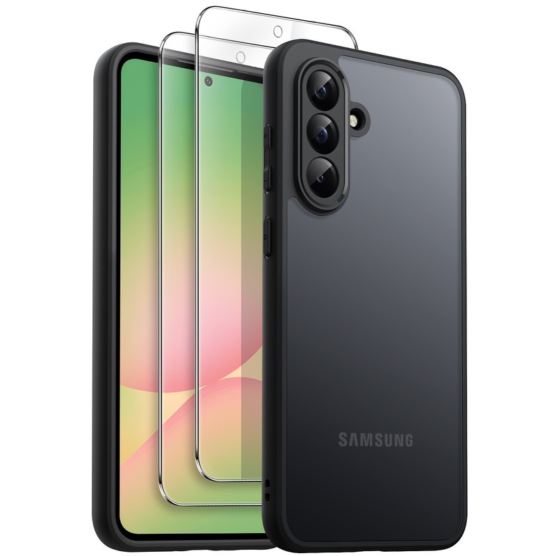 JETech 3 in 1 Matte Case for Samsung Galaxy A56 5G with 2-Pack Screen Protector