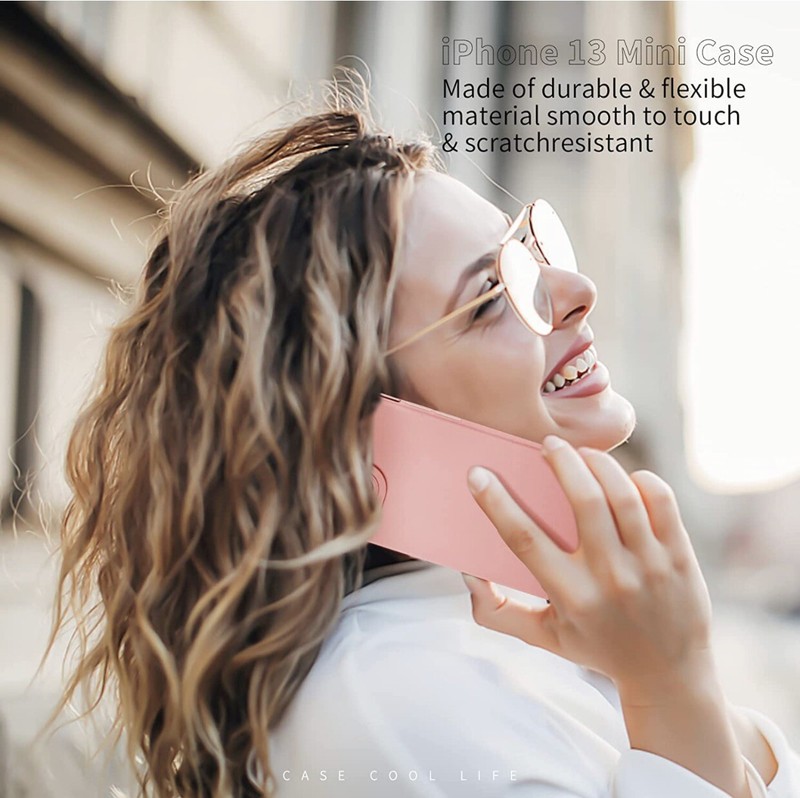 Designed for iPhone 13 Mini Case 5.4 Inch, Solid Color Silicone Case, Shockproof gallery