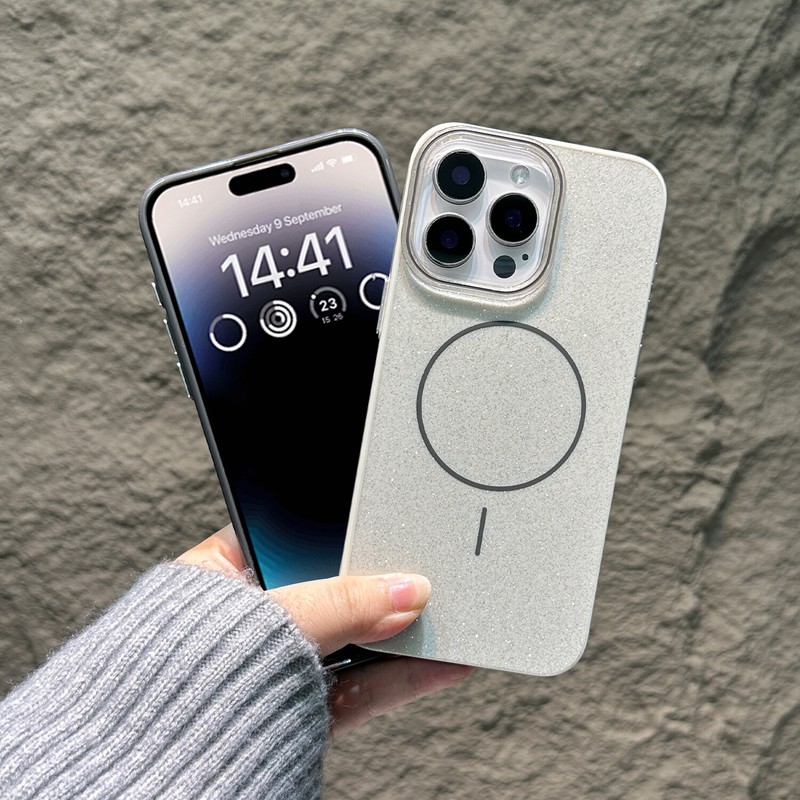 Glitter Case For iPhone 16 Pro Max 15 14 13 12 11 Rugged Mag Safe Magnetic Cover gallery
