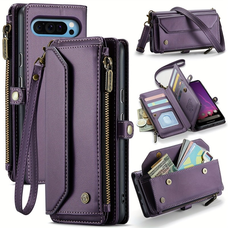 Crossbody for Google Pixel 9 Pro XL 8 Pro 7A Pixel 9 Case Wallet Card Holder
