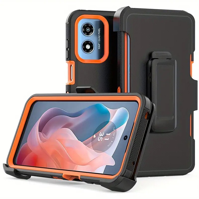 For Moto G Play 2024 Case Phone Cover Shockproof Fit Otterbox Belt+ Screen Glass gallery