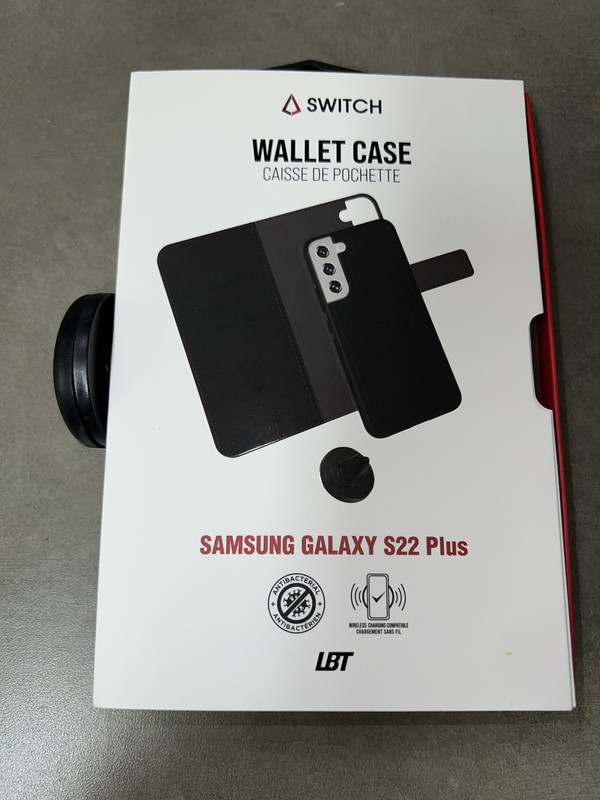 LBT Switch 3-in-1 Wallet Case for Galaxy S22+ (Plus) – Black