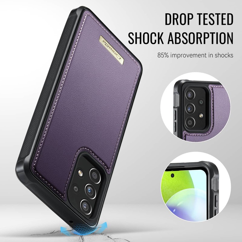 For Samsung Galaxy A15 A16 A17 A52 A55 A35 A56 Wallet Case Magnetic Card Holder gallery