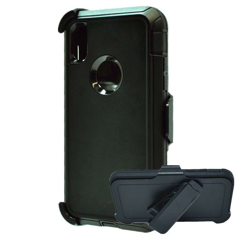 For iPhone XS XR MAX Shockproof Defender Camo Hard Case Belt Clip Fits Otterbox