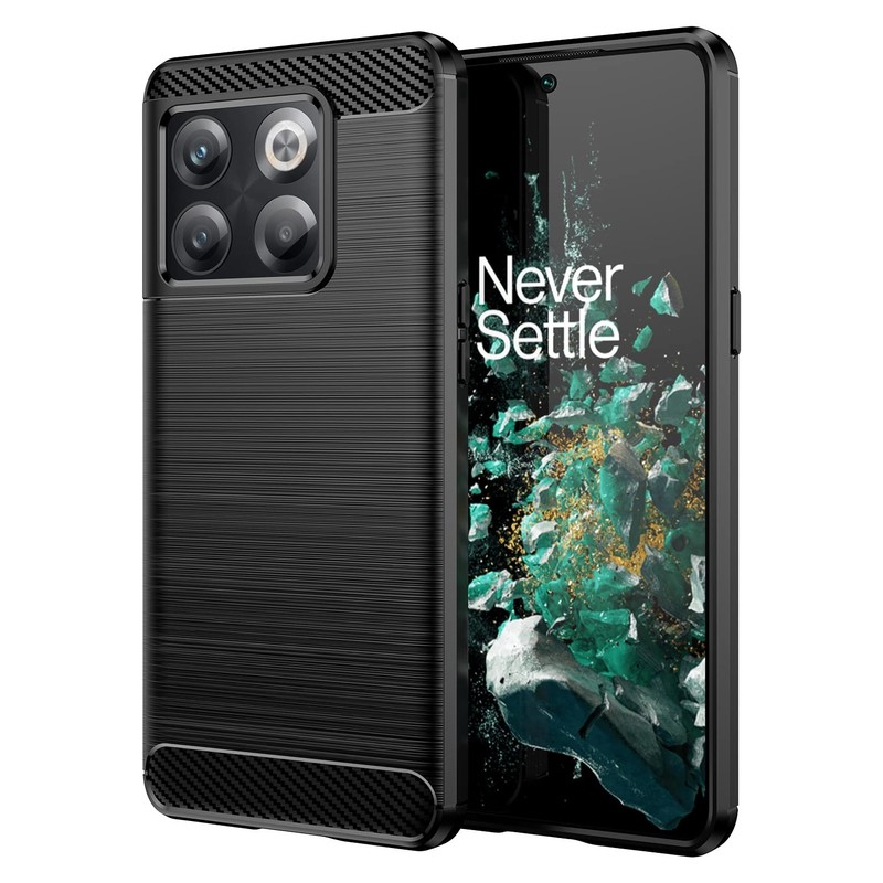 Aikcks Flexible TPU Rubber Protective case for OnePlus 10T 5G Phone Black