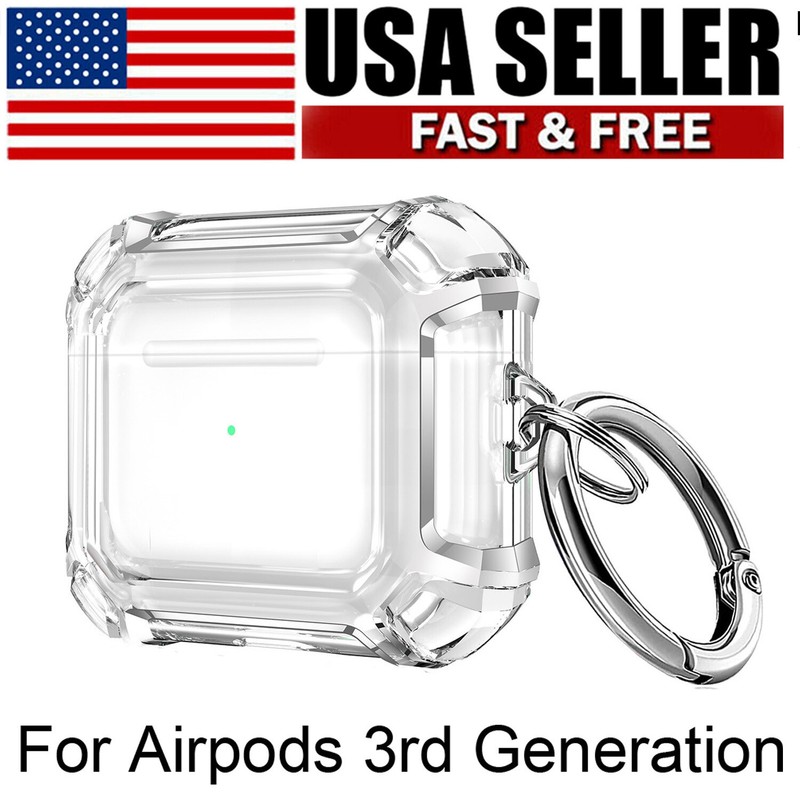 For Apple AirPods 3rd Generation Shockproof Clear Slim Protective Cover Case