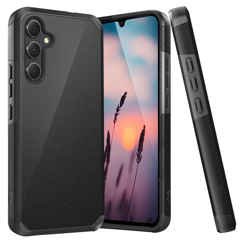 For Samsung Galaxy A15 A35 5G Phone Case Hard Hybrid Cover+Tempered Glass Screen