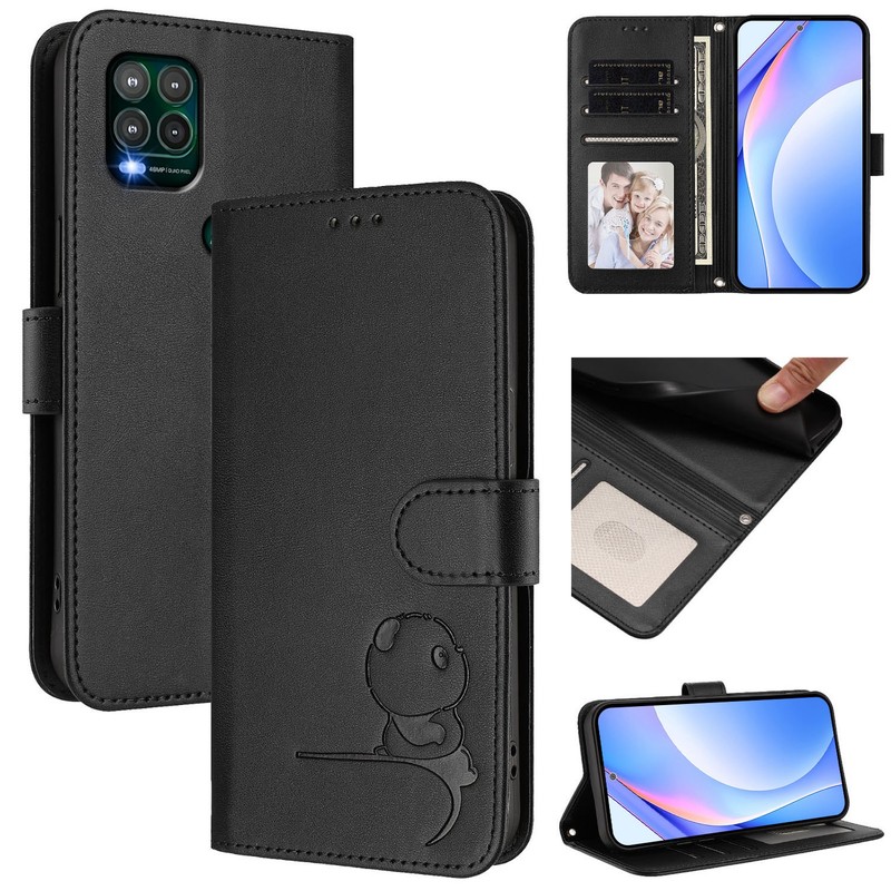 For Motorola Moto G Stylus 5G(2021) New Panda Pattern Phone Leather Case